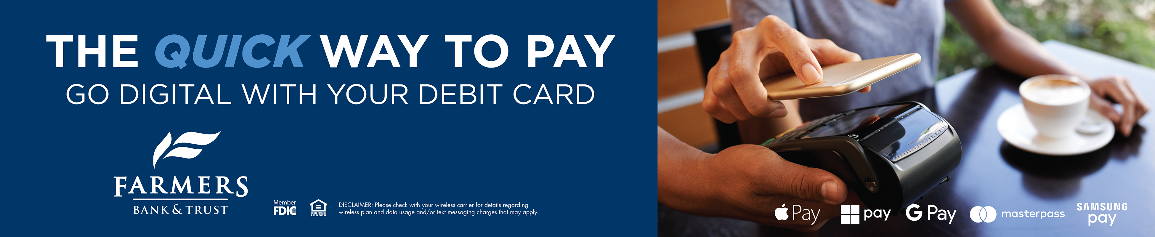 The Quick way to pay - go digital with your debit card